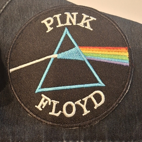 VG Jeans Women's Black Demin Long Sleeve Classic Rock Zip Up Jacket Size 10 - Picture 5 of 14